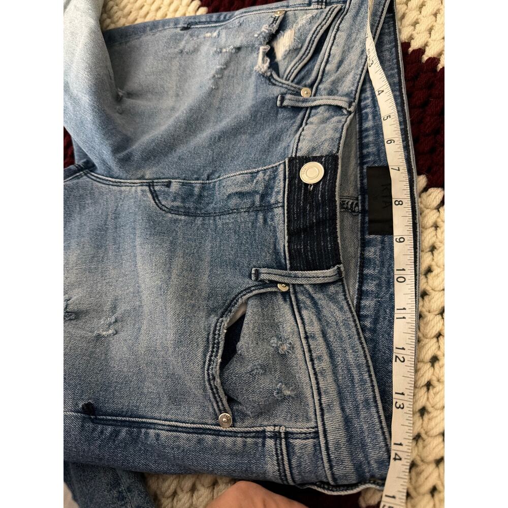 092 RTA‎ Distressed Skinny Jeans Size 26 Raw Hem Stretch Denim - Picture 8 of 9